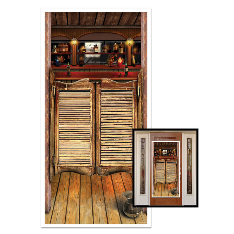 East Urban Home Saloon Door Cover Wall Decor | Wayfair